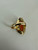 Antique Art Nouveau 10k Gold Pink Angel Skin Coral Cameo Ring 8