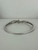 Vintage Sterling Black & White Diamond Twist Knot Hinge Bangle Bracelet 7”