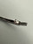 Vintage Sterling Black & White Diamond Twist Knot Hinge Bangle Bracelet 7”