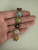 Vintage 10k Gold Multi Gemstone Rainbow Flower Link Tennis Bracelet