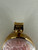 Vintage 14k Gold M+M Scognamiglio Double Sided Coral Conch Shell Cameo Pendant