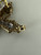 Vintage Art Deco Revival 14k Gold Two Tone Filigree Cross Pendant Necklace 18.5”