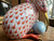 Herend Hungary Kiwi Bird Rust Fishnet Porcelain Figurine 24K Gold Accents ~ 1992