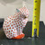 Herend Rust Fishnet Porcelain Cat 5223 ~ Hand Painted ~ 24k Gold ~ Hungary ~ 4"
