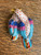 Herend Courting Ducks #5036 Rust Fishnet Hand Painted Porcelain Hungary 24k Gold