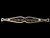Antique Art Nouveau Victorian Silver Clear Purple Paste Bar Pin Brooch 2.25” / Victorian brooch / Victorian Pin / Silver Antique Pin