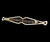 Antique Art Nouveau Victorian Silver Clear Purple Paste Bar Pin Brooch 2.25” / Victorian brooch / Victorian Pin / Silver Antique Pin