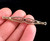 Antique Art Nouveau Victorian Silver Clear Purple Paste Bar Pin Brooch 2.25” / Victorian brooch / Victorian Pin / Silver Antique Pin