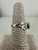 Vintage Sterling Silver Artisan Style Wide Split Shoulder Garnet Spider Ring 7