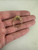 Vintage MCM 10k Gold Floral Brutalist Oval Peridot Ring 7.25