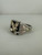 Vintage Sterling Black Hills Gold Leaf Multi Tone Eagle Square Black Onyx Ring 14.5
