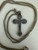 Antique Sterling Gorham Eastern Orthodox Crucifix Oxidized Pendant Necklace 24”