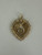Vintage MCM 14k Gold Heart Cubic Zirconia "Diamond" Ring Marriage Charm Pendant