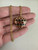 Vintage MCM Rare 18k Gold Plique De Jour Enamel Puffy Heart Pendant Necklace 18”