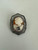 Antique Edwardian Sterling Silver Habille Cameo Filigree Brooch/Pin 1.25”