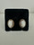 Vintage MCM 12k GF Rose Carved Cameo Oval Screw Back Earrings .75”