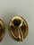 Vintage MCM 12k GF Rose Carved Cameo Oval Screw Back Earrings .75”