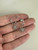 Vintage Sterling Arched Dangling CZ North Star Starburst Pave Drop Earrings 1”