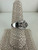 Vintage 14k White Gold Champagne Diamond Cluster Floral Affinity Ring 8