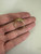 Vintage MCM 10k Gold Large Navette Multi Oval Peridot Ring 7