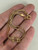 Vintage MCM 14k Gold Love Knot Double Strand Chain Bracelet 7.25”