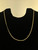 Vintage 10k Yellow Gold 1.2mm Curb Chain Necklace 20”