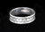Vintage Sterling Silver Geometric Design Band Ring Size 8.5