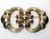Vintage 12kt Gf Gold Filled Retro Buckle Pin WWII 1947 HSB Harry Bick  2 3/4"