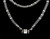 VTG Lagos Sterling Silver 18k Gold Caviar Beaded 7.46ct White Topaz Necklace 17"