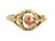 Vintage Red Enamel Rose 14KTGE Gold Electroplated Sweet Dainty Ring Size 7.5
