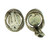 Vintage Sterling Mid Century La Jolla-Jensen Abalone Designer Pin Earrings Set