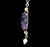 Antique Sterling Chinese Export Amethyst Flower Amulet Blossom Pearl Necklace