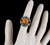 Antique Art Deco Arts and Crafts 800-850 Silver Amber Austro Hungarian Ring 8