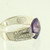 Vintage Statement Sterling 10ct Amethyst Checker Cut NOS Cocktail Ring Sz 7.75