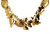 Vintage Rare Nolan Miller Heavy Gold Finish Leaves Leaf Link Necklace 17"