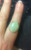 Vintage 14k Gold 18ct Pale Green Jadeite Jade Statement Oval Diamonds Ring Sz 8