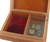 VINTAGE WALNUT REUGE SWISS MUSIC BOX INLAID WOOD ~ FREE FORM DESIGN PLAYS MORE