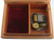 VINTAGE WALNUT REUGE SWISS MUSIC BOX INLAID WOOD ~ FREE FORM DESIGN PLAYS MORE