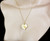 Vintage Mid Century 18k Yellow Gold Carved Bovine Bone Heart Pendant Necklace