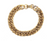 Vintage 70s Heavy Chain Link Gold Tone Bracelet 8”