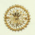 Vintage Deco Gold Sterling Filigree Wire Work Pin Portugal Wheel Spike Design