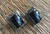 Antique Chinese Export Silver Onyx Earrings-Later Changed to Post -Wearable