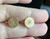 Vintage 14K Yellow Gold Diamond Florentine Finish Round Screwback Earrings