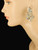 Vintage Gorgeous Hatti Carnegie Paste Rhinestone Drop Dangle Clip Earrings 1.75"