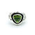 Vintage Navajo Roie Jacque Sterling  Peridot Crystal Ring signed Size 5.25