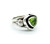 Vintage Navajo Roie Jacque Sterling  Peridot Crystal Ring signed Size 5.25