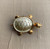 Vintage Mid Century Silver & Gold Tone Turtle Pin Brooch