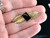 Antique 12k Gold Filled GF Black Onyx Leaf Design Bar Brooch Pin 2”