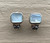 Vintage Lagos Style 14k Gold Sterling Silver Mother Of Pearl Earrings