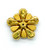 Vintage Juliana Mid century Citrine Paste Rhinestone Gold Tone Flower Pin Brooch